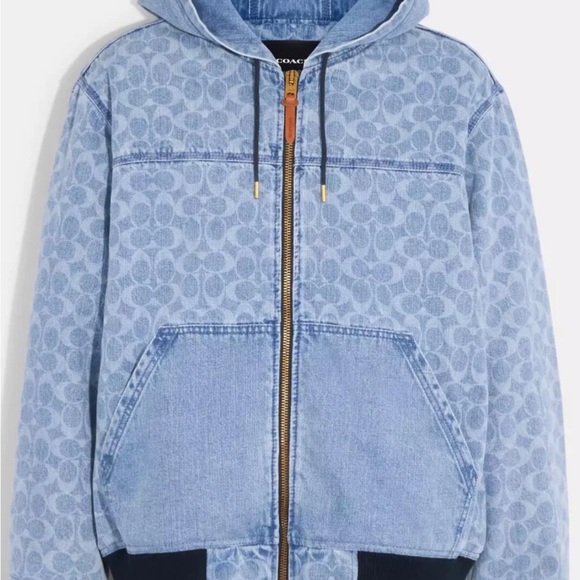Coach signature denim fullzip jacket - Picture 1 of 5